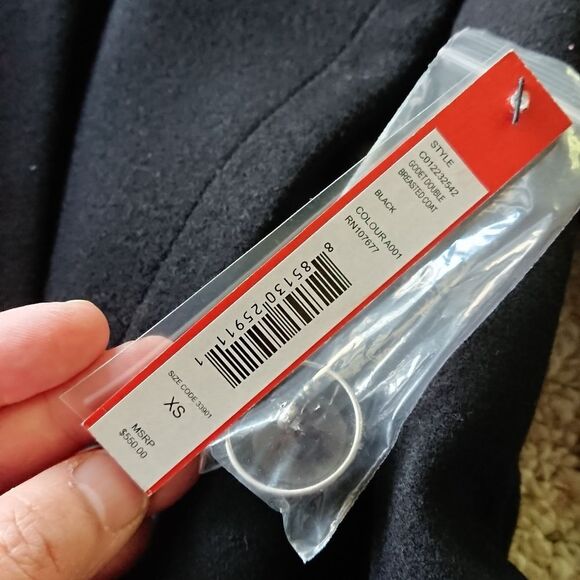 Alice + Olivia belted flare PeaCoat - Picture 6 of 12